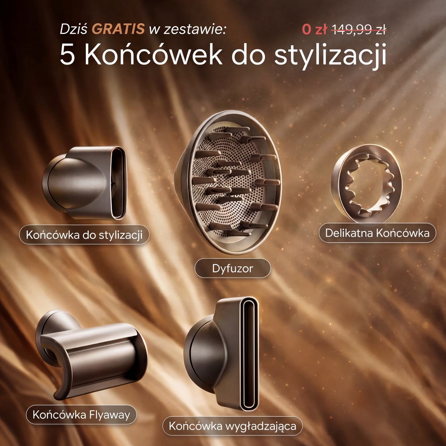 DAYO AirPro™ - 5w1 Wysokowydajna Suszarka do Włosów